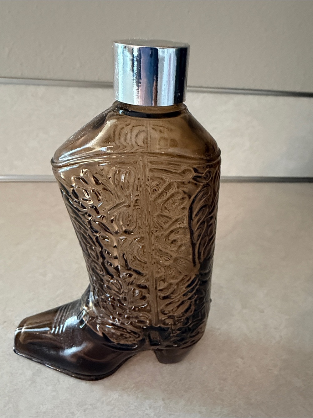 Vintage Avon Cowboy Boot Decanter